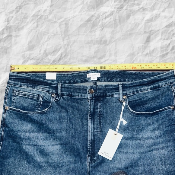 Good American NWT Good‎ Legs Skinny Women’s  24 Stretch Denim Tummy Tech - Picture 6 of 12